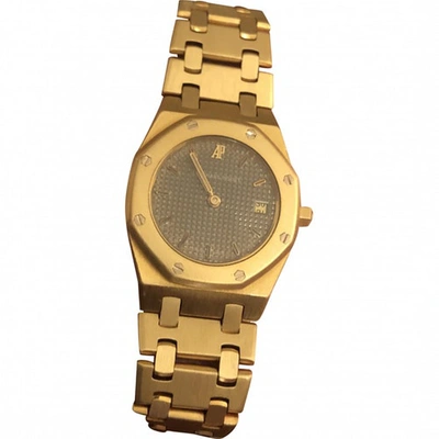 Pre-owned Audemars Piguet Royal Oak Lady Uhr In  Gold Gelbgold