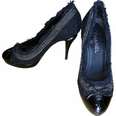 CHANEL Pre-owned Cloth Heels In Black