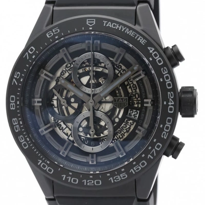 Pre-owned Tag Heuer Carrera Black Ceramic Watch