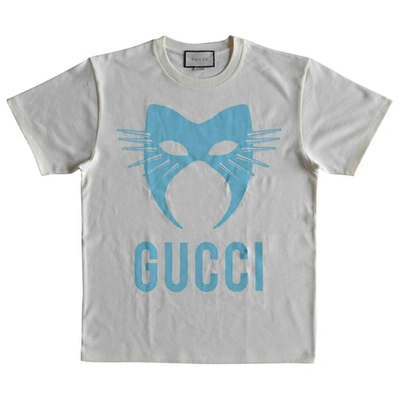 Pre-owned Gucci Ecru Cotton T-shirts