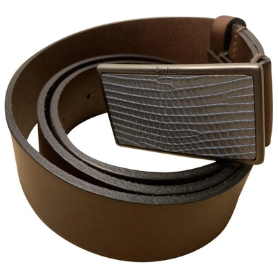 Pre-owned Berluti Brown Leather Belt
