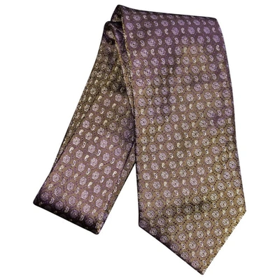 Pre-owned Balmain Beige Silk Ties