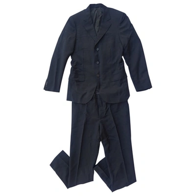Pre-owned Fendi Black Cotton Suits