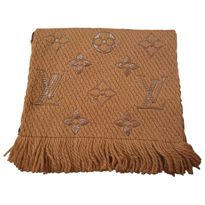 Logomania wool scarf Louis Vuitton Beige in Wool - 26871380