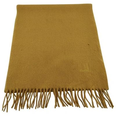 Pre-owned Alfred Dunhill Yellow Cashmere Scarf
