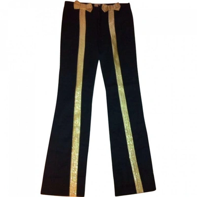 Pre-owned Alexis Mabille Black Trousers