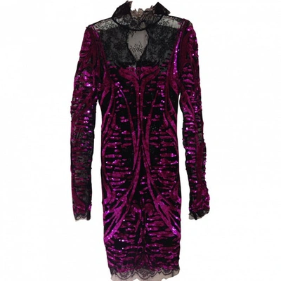 Pre-owned Emilio Pucci Sequined Lace Dress Size 40 In Multicolour