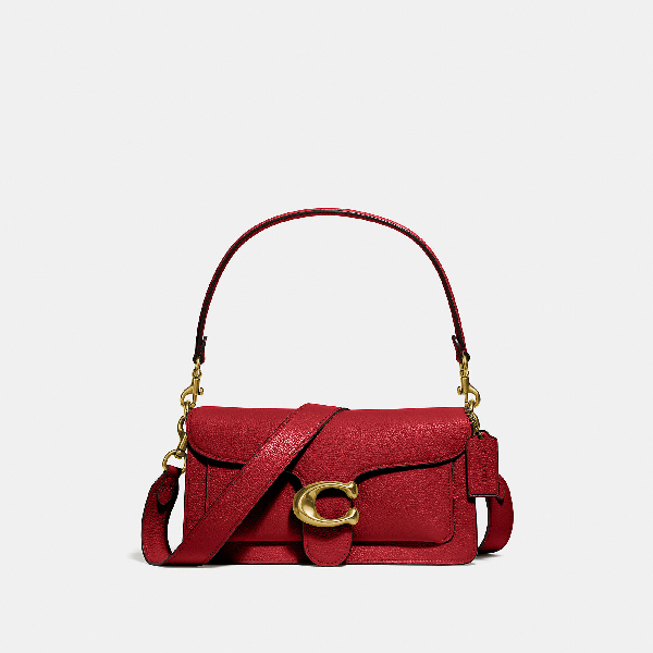 red coach shoulder bag