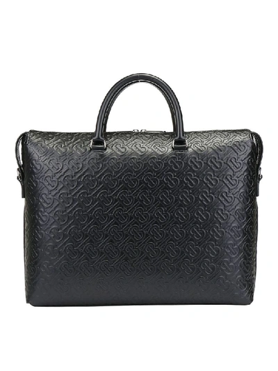 Shop Burberry Manchester Briefcase In Black