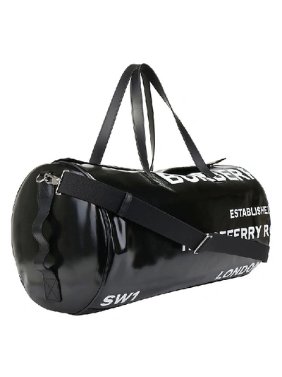 Shop Burberry Kennedy Handbag In Black