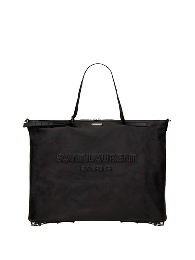 Shop Saint Laurent Tote Bag In Nero