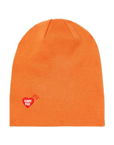 Shop Human Made Hat In Orange