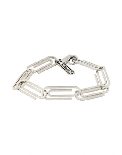 Shop Off-white Bracelet In Silver