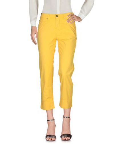 Shop Atelier Notify Casual Pants In Yellow