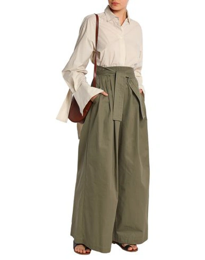 Shop Tome Casual Pants In Military Green