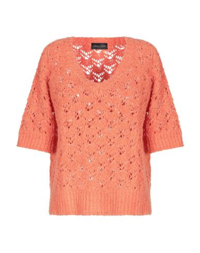Shop Roberto Collina Woman Sweater Orange Size L Cotton, Nylon