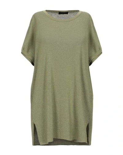 Shop Roberto Collina Woman Sweater Light Green Size S Viscose, Metallic Polyester