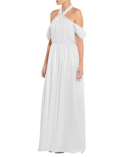 Shop Adeam Long Dress In White