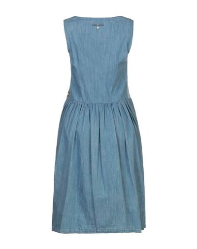 Shop High By Claire Campbell High Woman Midi Dress Blue Size 4 Cotton