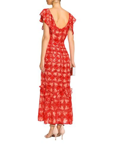 Shop Anna Sui Midi Dress In Red