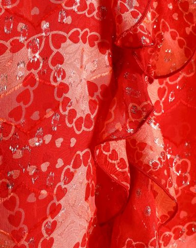 Shop Anna Sui Midi Dress In Red