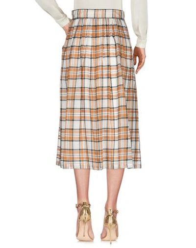 Roberto Collina Midi Skirts In Brown