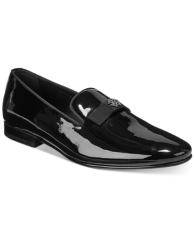 Shop Roberto Cavalli Men's Bow Tie Patent Slip-on Shoes Men's Shoes In Patent Black