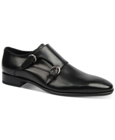 Shop Roberto Cavalli Men's Plain-toe Double Monk Strap Loafers Men's Shoes In Black