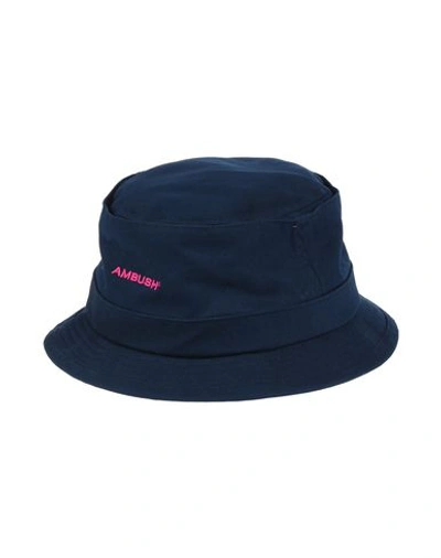 Shop Ambush Woman Hat Midnight Blue Size S Cotton