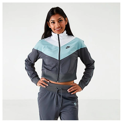 Nike Women's Sportswear Heritage Track Jacket In Grey | ModeSens