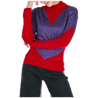 Shop Gcds Women's Jumper Sweater Turtle Neck In Red