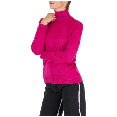 Shop Gcds Women's Jumper Sweater Turtle Neck In Pink