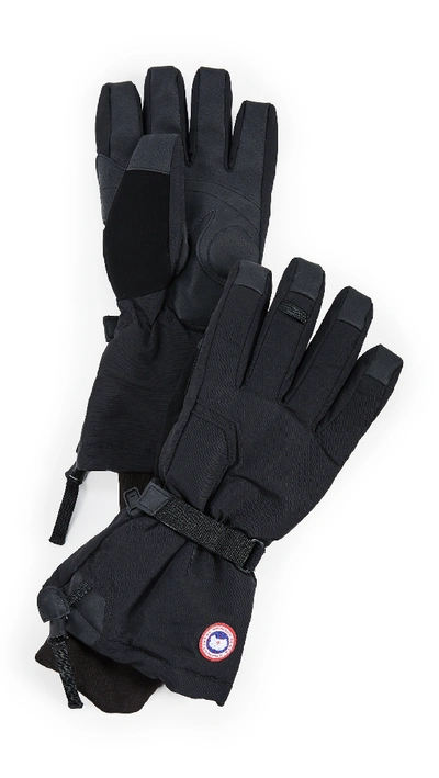 Shop Canada Goose Arctic Down F15 Mitts In Black