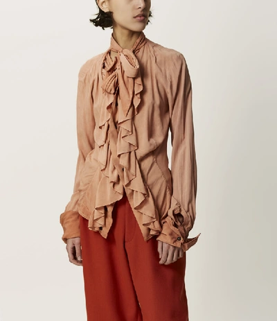 Shop Vivienne Westwood Frill Shirt Ancient Rose