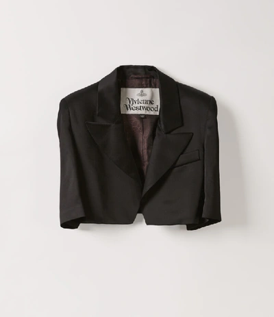 Shop Vivienne Westwood Cropped Jacket Black