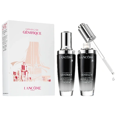 Shop Lancôme Advanced Génifique Radiance Boosting Face Serum Duo 2 X 1.7 oz/ 50 ml