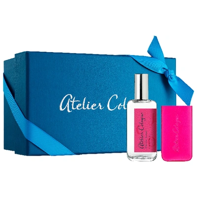 Shop Atelier Cologne Pacific Lime Cologne Absolue Pure Perfume + Leather Case Set 1 oz/ 30 ml