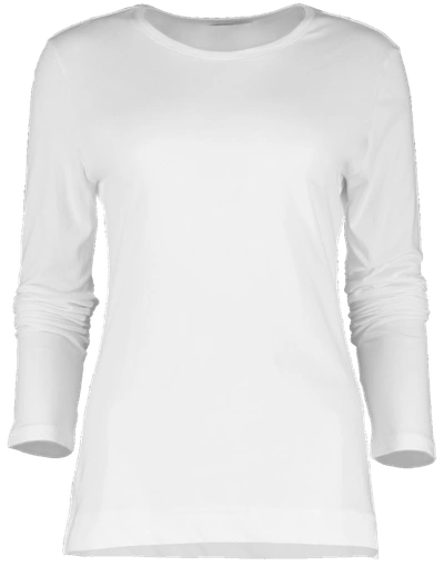 Shop Adam Lippes Cotton Crewneck T-shirt In White