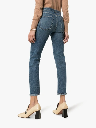 Shop Agolde Toni Straight Leg Jeans In Blue