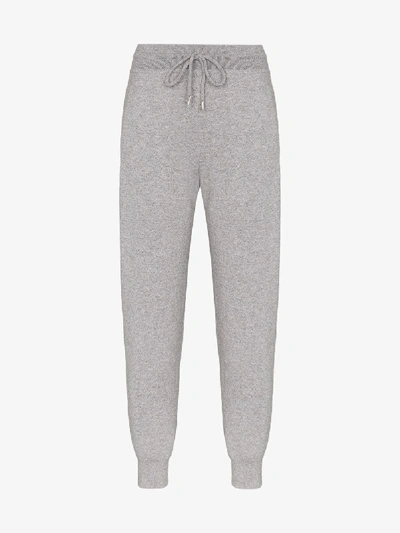 Shop Chloé Cashmere Track Pants In Grey