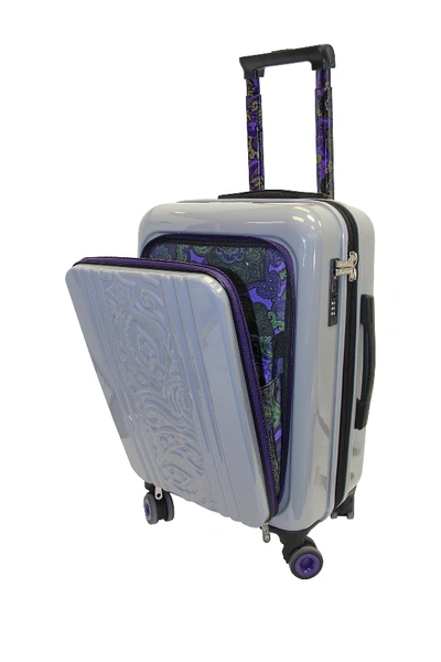 Shop Robert Graham Straton 20" Carry-on Spinner Suitcase In Grey