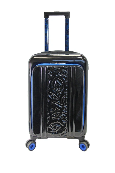 Shop Robert Graham Straton 20" Carry-on Spinner Suitcase In Black