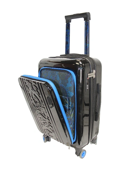 Shop Robert Graham Straton 20" Carry-on Spinner Suitcase In Black