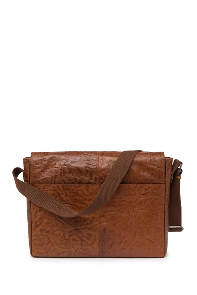 Shop Frye Leather Messenger Bag In Tan