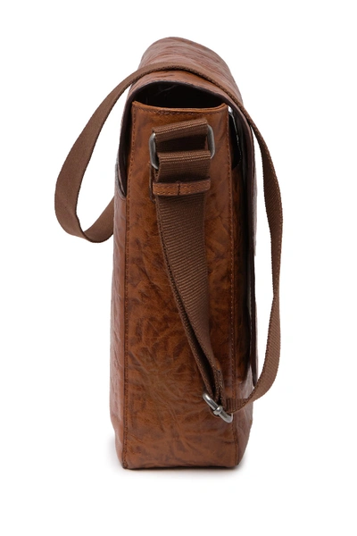 Shop Frye Leather Messenger Bag In Tan