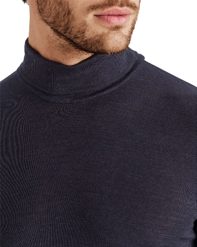 Shop Hanro Men's Wool-silk Turtleneck T-shirt In Gray