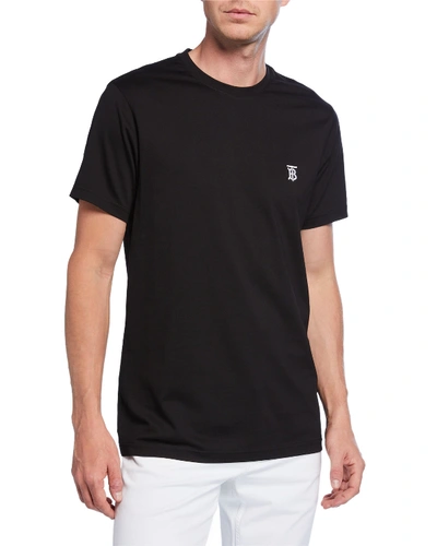Shop Burberry Men's Updated Core T-shirt In Black