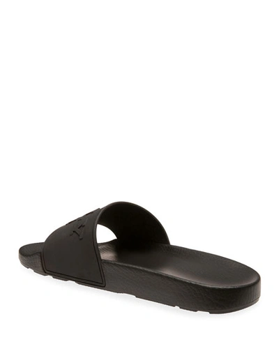 Shop Bally Men's Slaim Rubber Slide Sandals In Black
