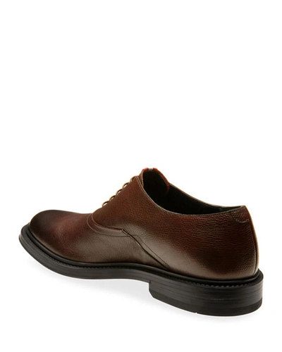 Shop Bally Men's Nick Leather Oxford Shoes In Mid Brown