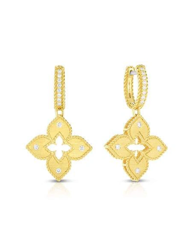 Shop Roberto Coin 18k Gold Petite Venetian Princess Diamond Earrings